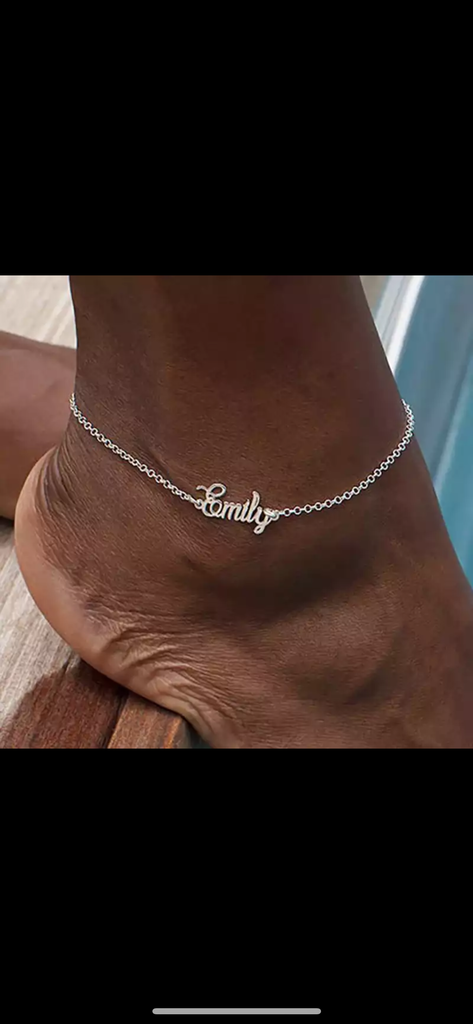 Custom  Name Anklet